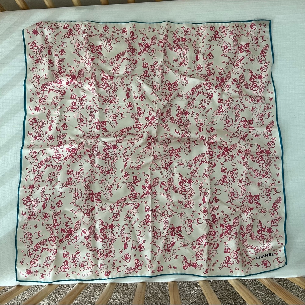 Chanel Silk Scarf - Picture 1 of 3
